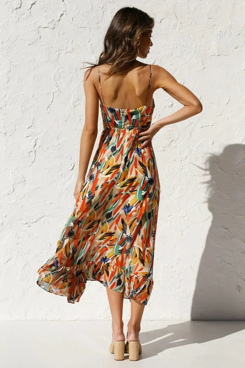 Gabriella | Robe d'été imprimée alliant confort et style estival