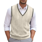 Kyson | Pull sans manches à col en V pour hommes