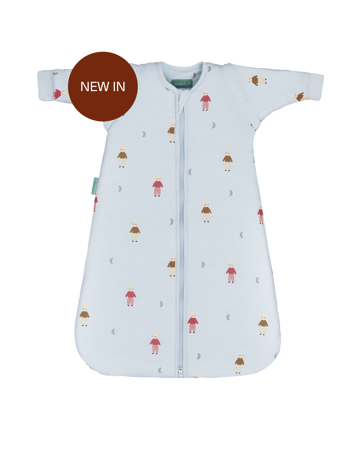 Sac de couchage pour bébé avec manches - Lapins endormis - TOG 2.5