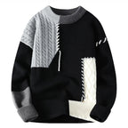 Guadalupe | Pull élégant à pièces patchwork pour le printemps pour homme
