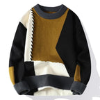 Guadalupe | Pull élégant à pièces patchwork pour le printemps pour homme