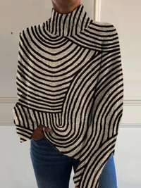 Mélodie | Pull à Col Roulé en Ligne-Art