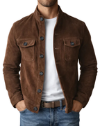 Tommaso | Veste Bomber en Suède de Qualité Supérieure