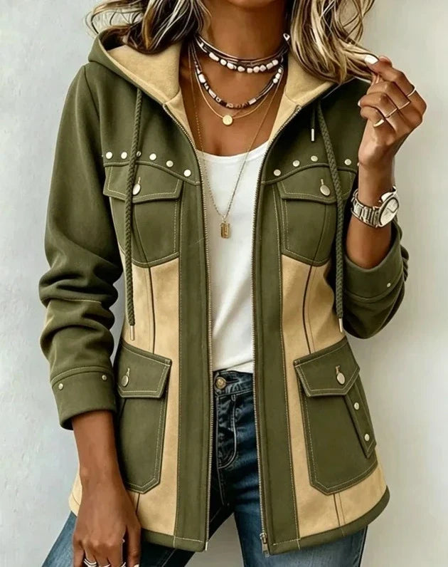 Venlora Mode | Veste à Capuche Bi-Matière Véronique