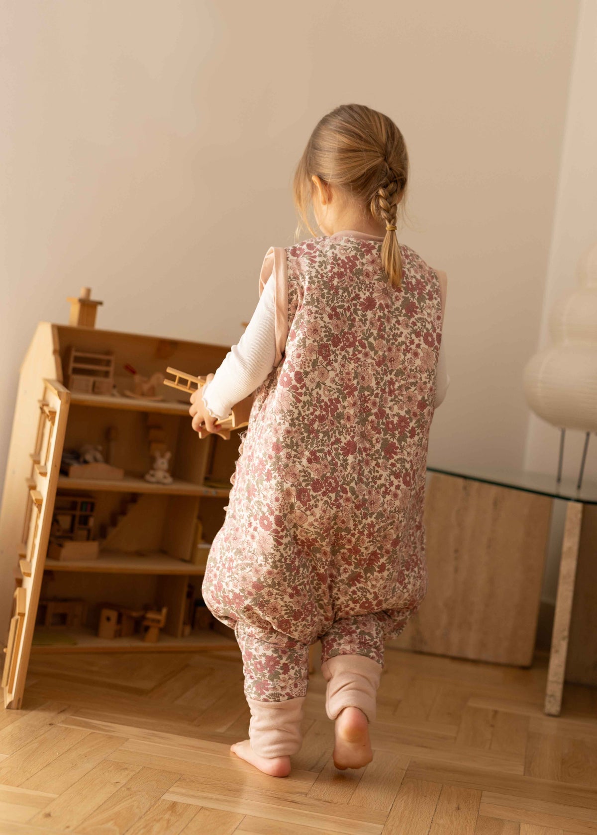 Combinaison de sommeil avec manches et chaussettes - Hiver Commelina - TOG 2.5