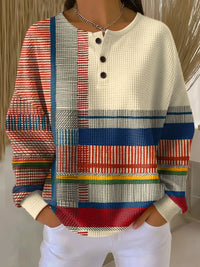 Roselle | Haut Henley avec Panneaux Colorés