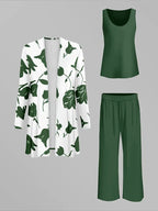 Brigitte | Ensemble 3 Pièces Vert Feuillage