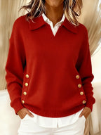 Vicenta | Pull avec Col Polo et Boutons