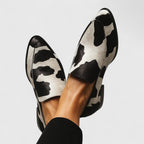 Antonella | Bicolore Printed Moccasins