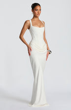 Éléonore | Robe Maxi Col Carré