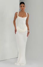 Éléonore | Robe Maxi Col Carré