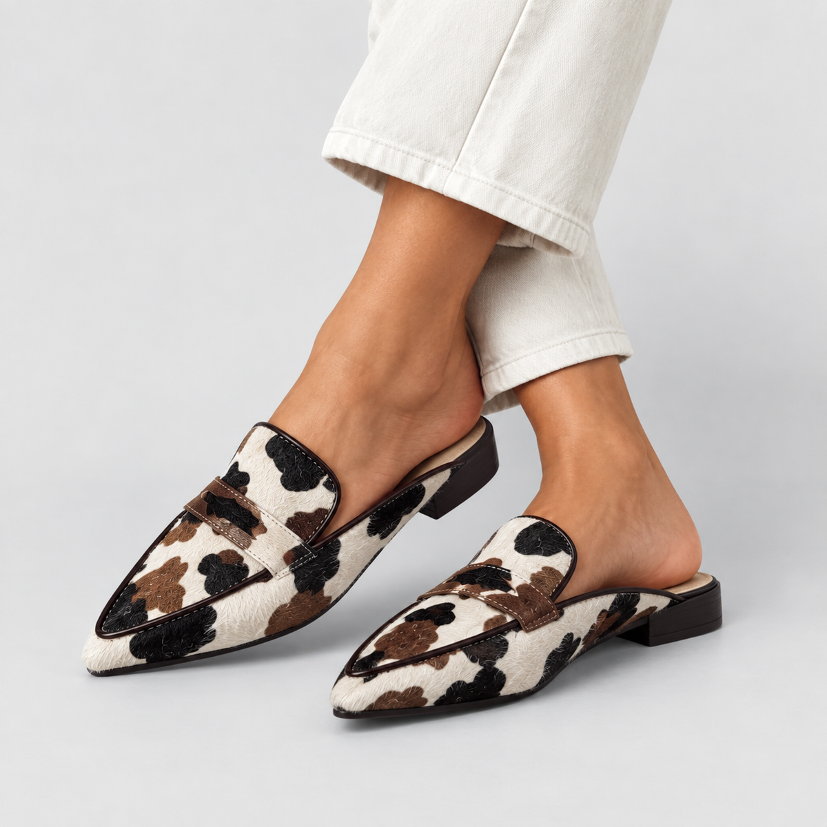 Maria | Mocassins confortables avec imprimé vache