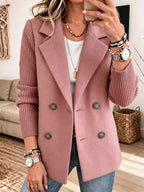 Élise™ — Gilet Blazer Élégant en Maille