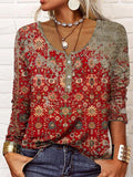 Ria - Blouse élégante avec motif aztèque