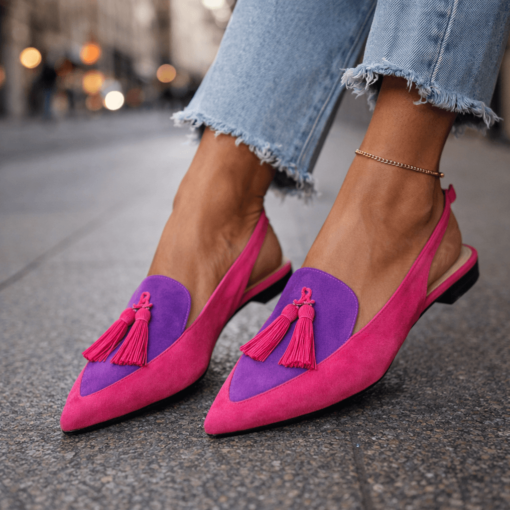 Elena | Sandales avec des lanières et des franges