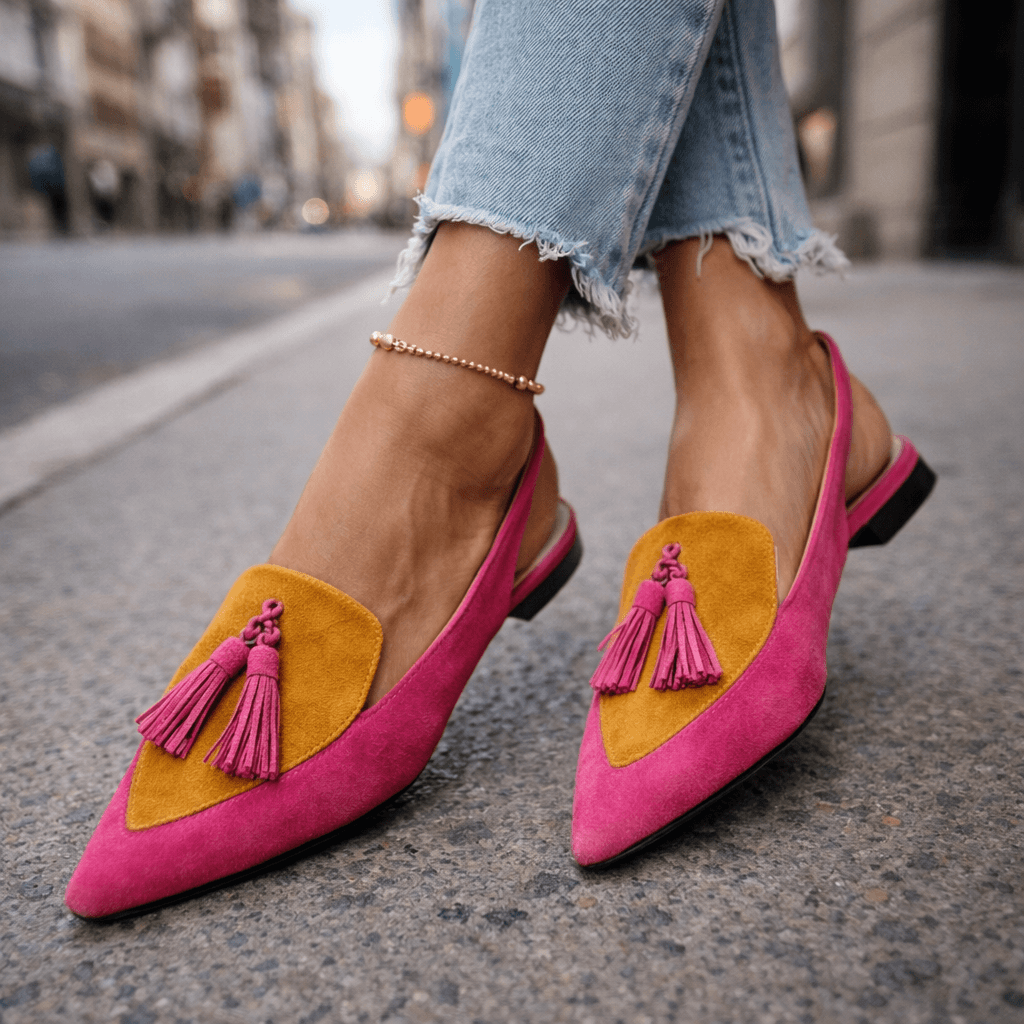 Elena | Sandales avec des lanières et des franges