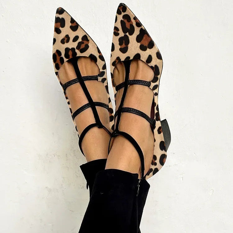 Franca | Chaussures à talons avec bandeau léopard
