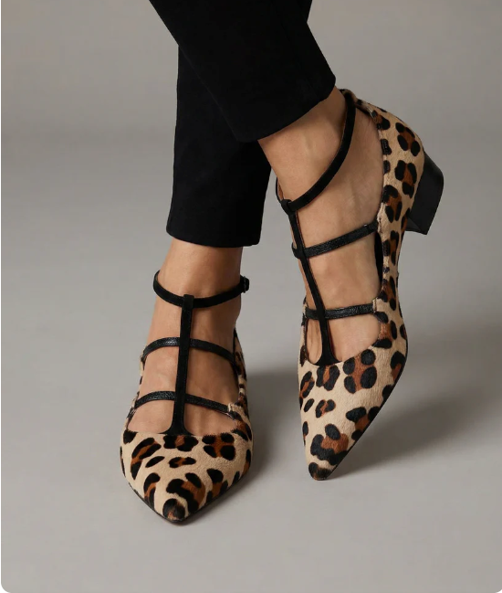 Franca | Chaussures à talons avec bandeau léopard