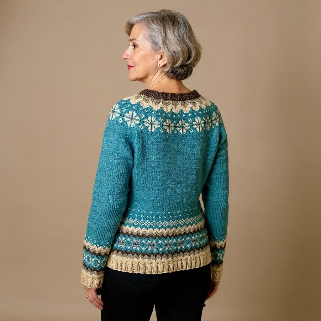 Venlora Mode | Gilet Maille Boutonné Nordique Charlotte