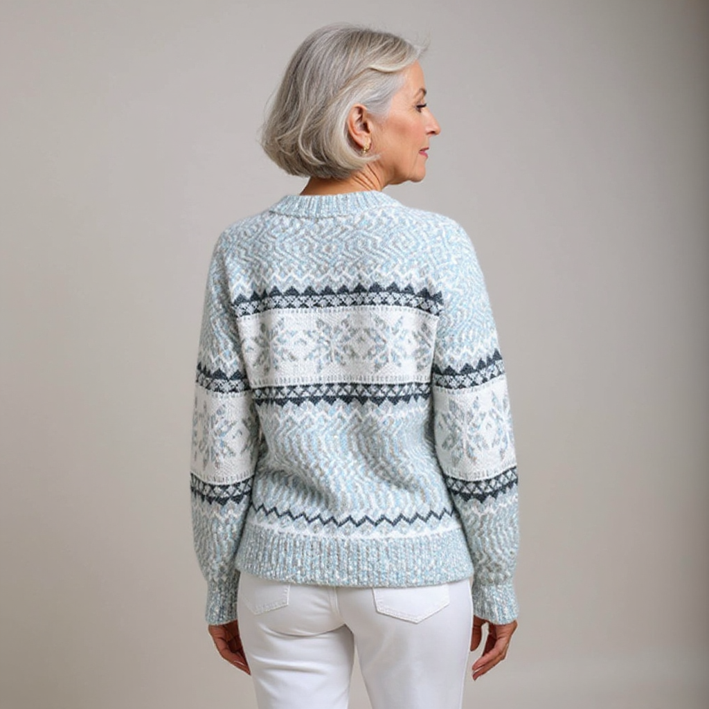 Venlora Mode  | Pull Col Montant Flocons Margot