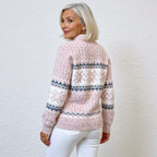 Venlora Mode  | Pull Col Montant Flocons Margot
