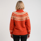 Venlora Mode | Pull Col Montant Jacquard Christine