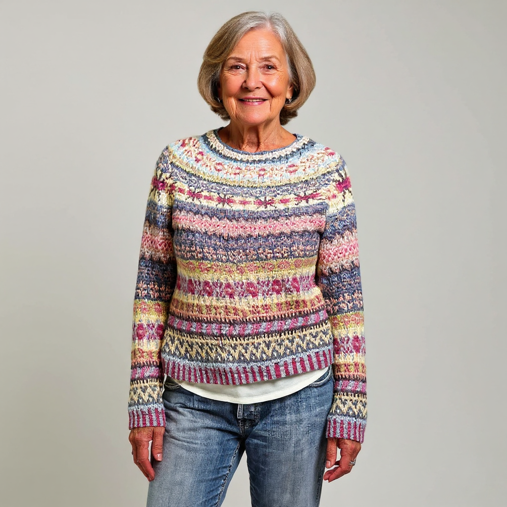 Venlora Mode | Pull Maille Empiècement Ivoire Martine