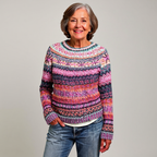 Venlora Mode | Pull Maille Chinée Rose Élina