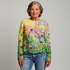 Venlora Mode  | Pull Maille Prairie Fleurie Manon