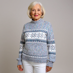 Venlora Mode  | Pull Col Montant Flocons Margot