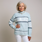 Venlora Mode  | Pull Col Montant Flocons Margot
