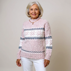 Venlora Mode  | Pull Col Montant Flocons Margot