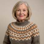 Venlora Mode | Pull Col Montant Jacquard Christine