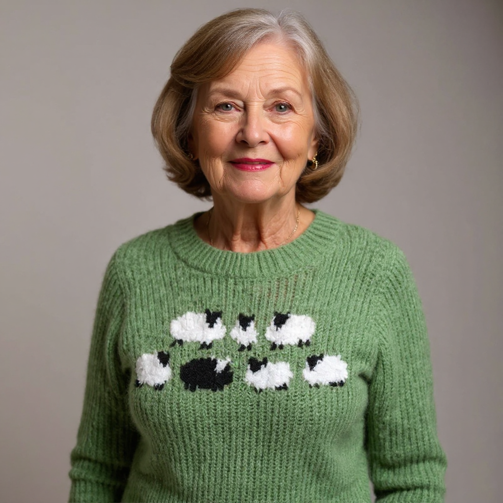 Venlora Mode  | Pull Maille Motif Moutons Mathilde