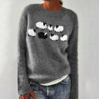Venlora Mode  | Pull Maille Petits Moutons Lucie