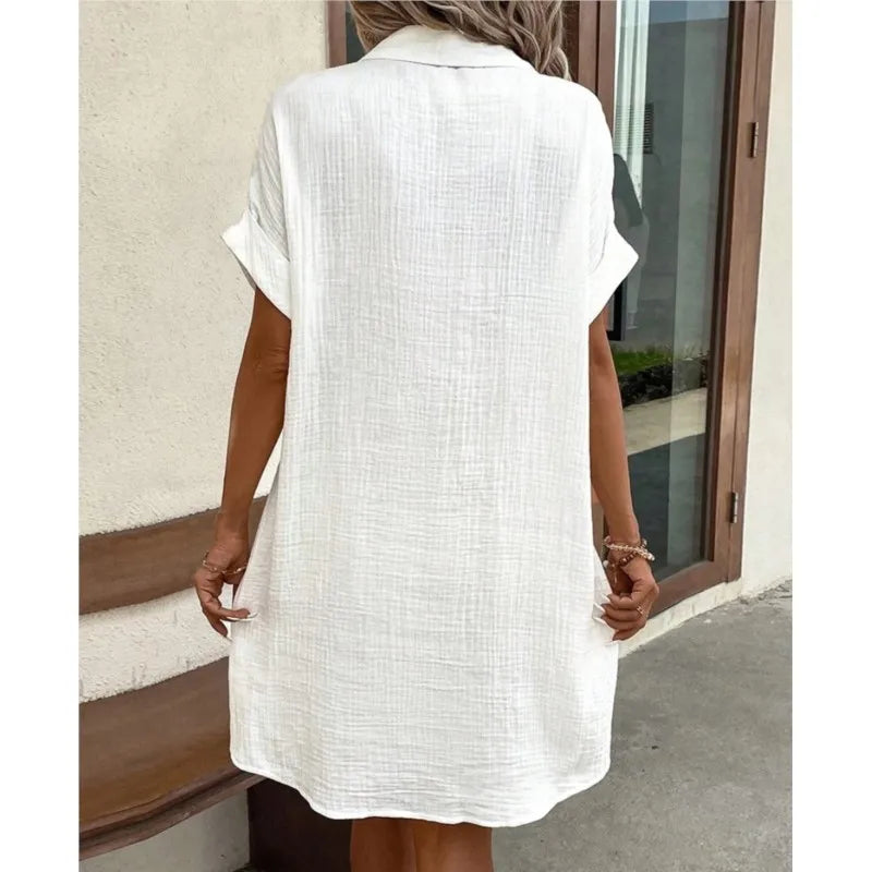 Juliette | Robe Chemise d'Été à Boutons