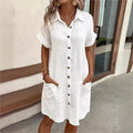 Juliette | Robe Chemise d'Été à Boutons