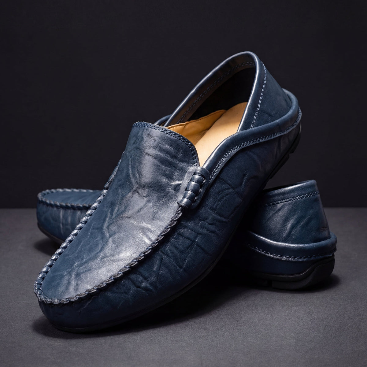 Venlora Mode | Mocassins en cuir pour homme