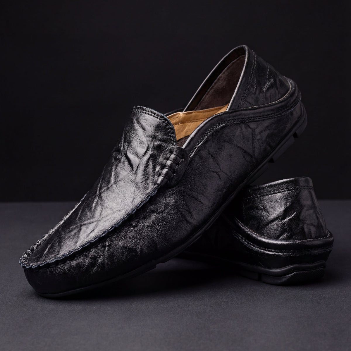 Venlora Mode | Mocassins en cuir pour homme