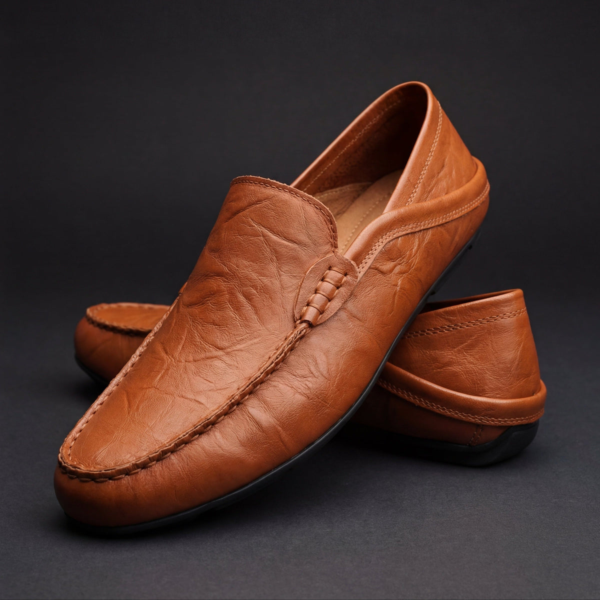 Venlora Mode | Mocassins en cuir pour homme