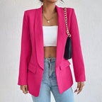 Femmes Manches Longues Ouvert Devant Blazer | Elégant