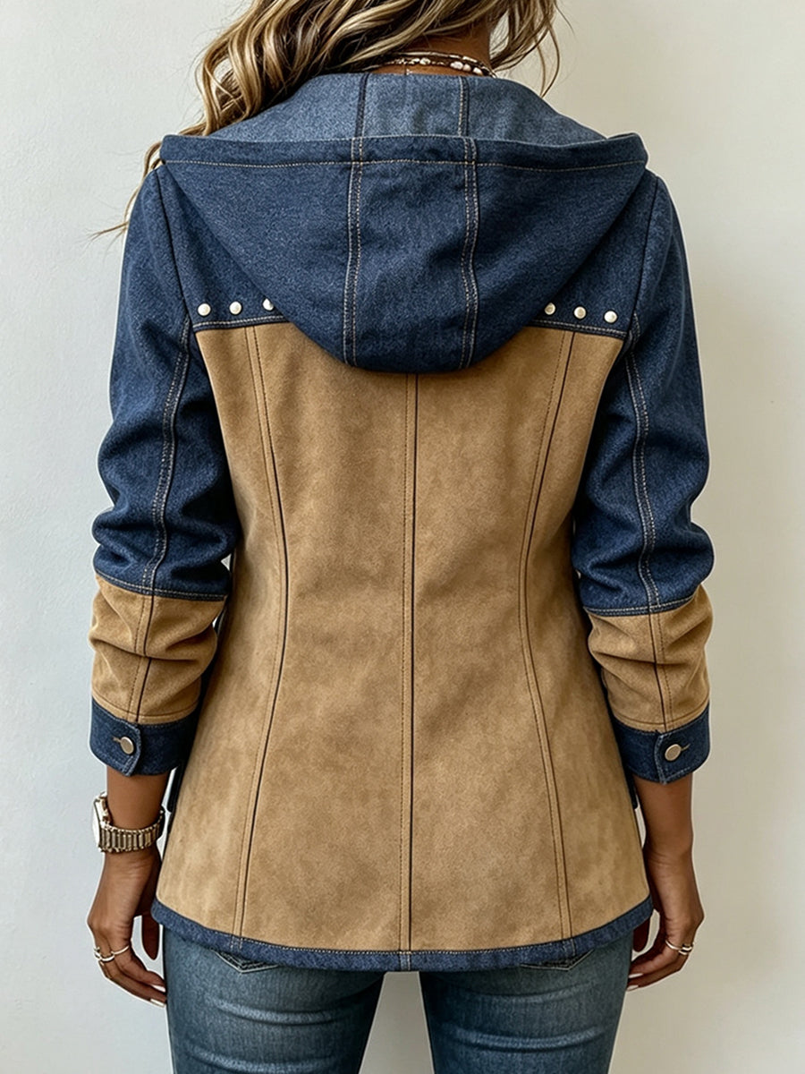 Venlora Mode | Veste à Capuche Bi-Matière Véronique