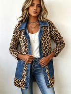 Lorena | Veste Longue en Léopard avec Jean