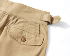Shorts rétro décontractés kaki pour homme style Gurkha inspirés de l'armée britannique