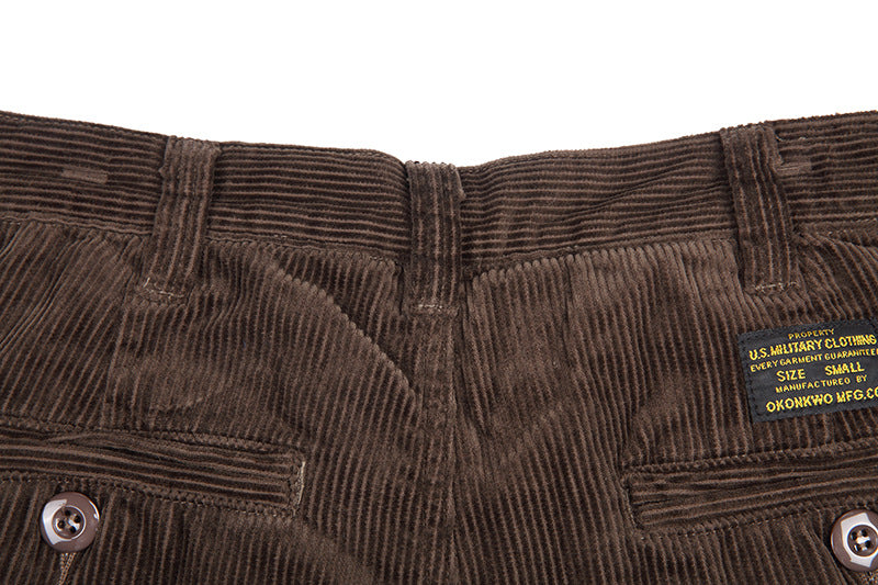 Jean Retro Casual Épais en Velours Coton pour Homme