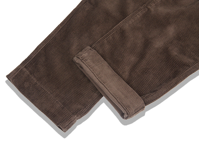 Jean Retro Casual Épais en Velours Coton pour Homme
