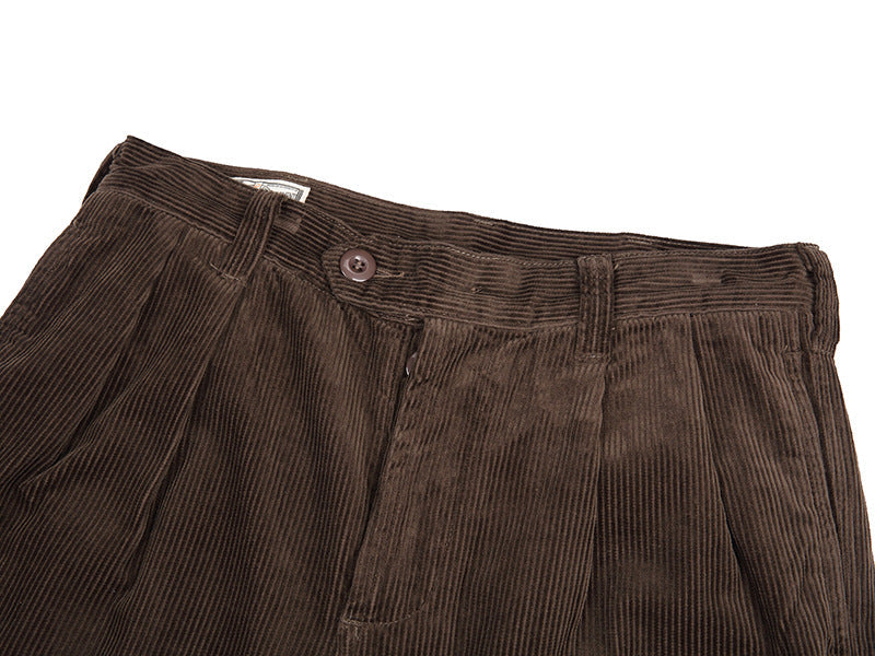 Jean Retro Casual Épais en Velours Coton pour Homme