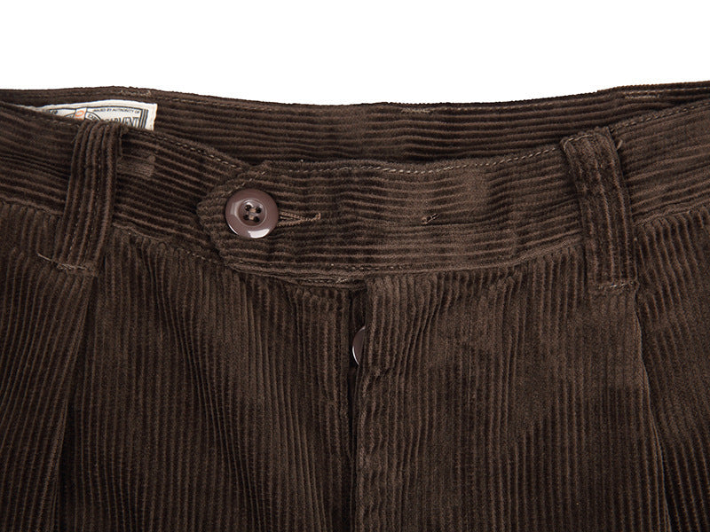 Jean Retro Casual Épais en Velours Coton pour Homme
