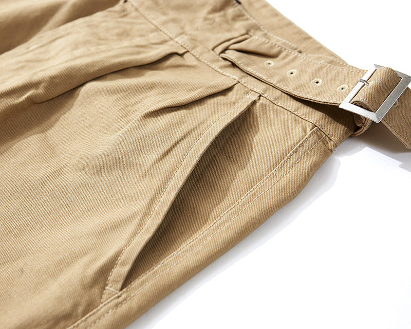 Shorts rétro décontractés kaki pour homme style Gurkha inspirés de l'armée britannique