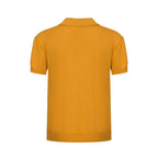 Chemise rétro à rayures des années 70 pour homme – Polo tricot doré